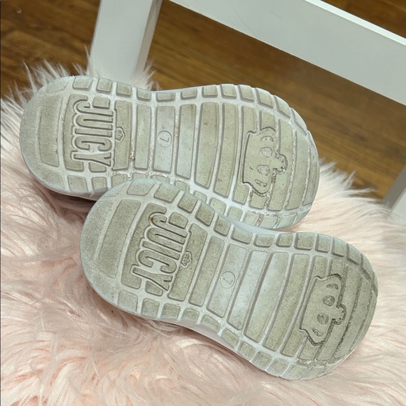 Juicy Couture Pink and Rainbow Toddler Sneakers - Picture 5 of 7